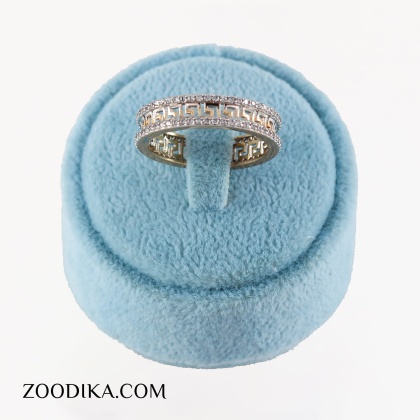 حلقه زنانه ژوپینگ طرح ورساچه کد S1AAE-7 حلقه زنانه ژوپینگ طرح ورساچه کد S1AAE-7