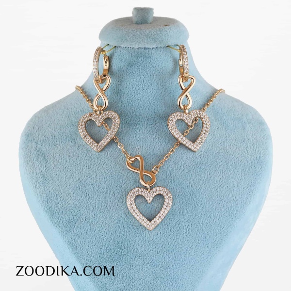 نیم ست زنانه ژوپینگ مدل قلب کد AAA-169 نیم ست زنانه ژوپینگ مدل قلب کد AAA-169
