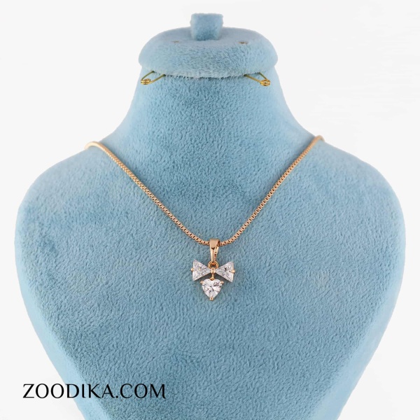 گردنبند زنانه ژوپینگ مدل پاپیون کد AAB-479 گردنبند زنانه ژوپینگ مدل پاپیون کد AAB-479