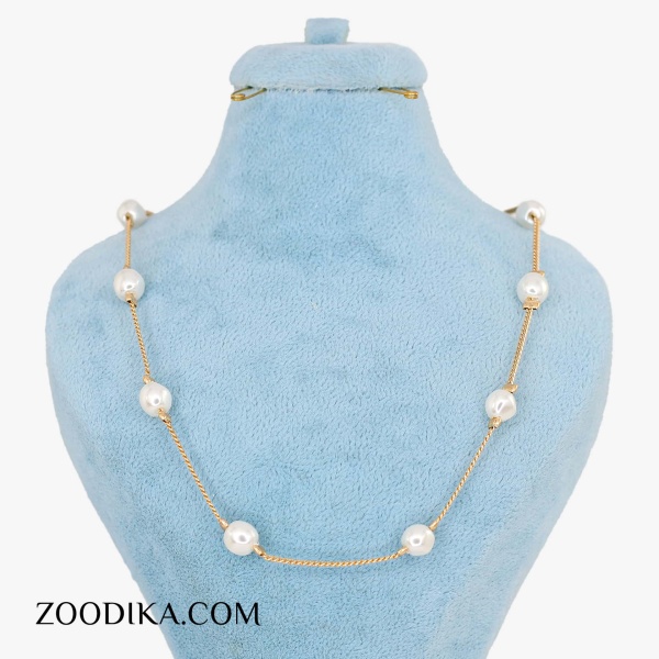 گردنبند دخترانه مرواریدی شیک ژوپینگ گردنبند دخترانه مرواریدی شیک ژوپینگ