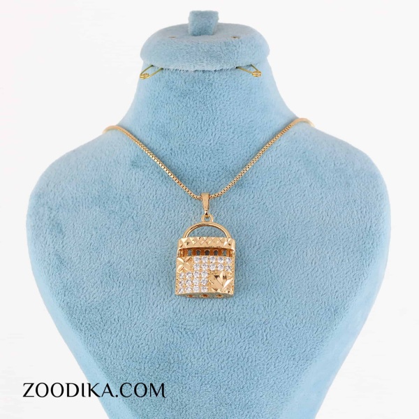 گردنبند زنانه ژوپینگ مدل قفل گردنبند زنانه ژوپینگ مدل قفل