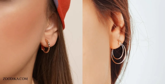 گوشواره ژوپینگ حلقه ای